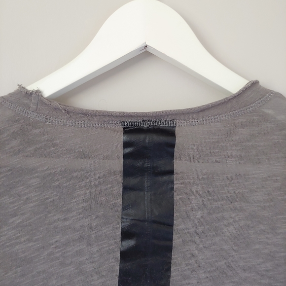 Barbara I Gongini Long Sleeve Cotton Jersey T-Shirt Grey Size X-Small - Picture 9 of 16